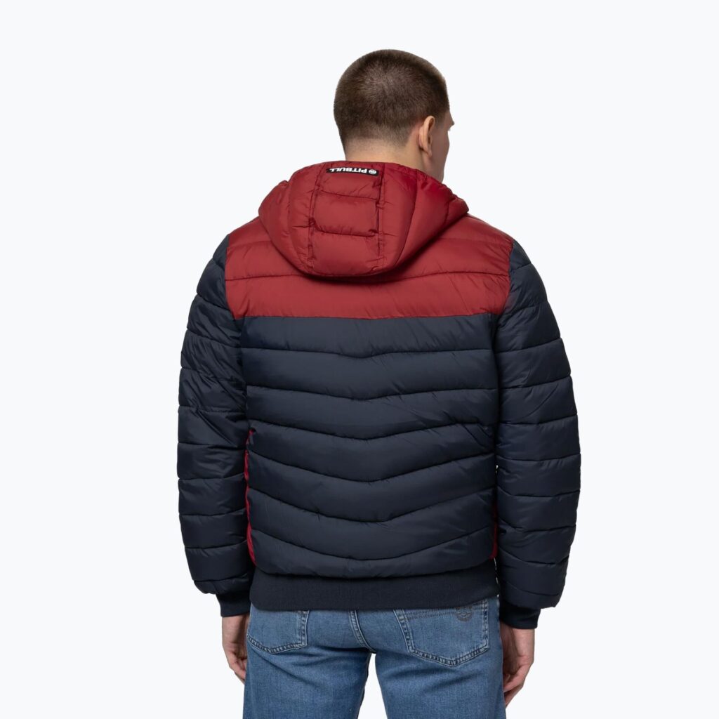 Куртка зимняя мужская Rubio Quilted Hooded dark navy/red