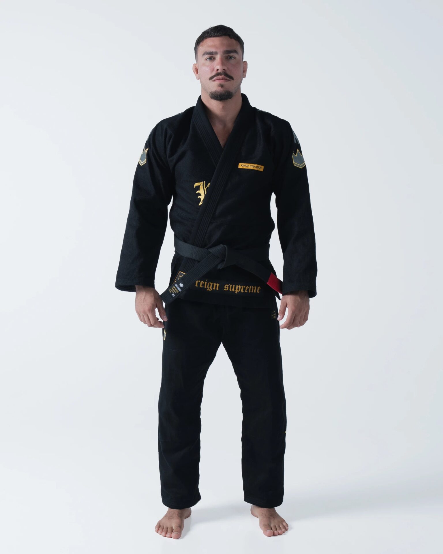 Kingz — Кимоно Kingz Comp 450 V7 Jiu Jitsu — Black — фото товара