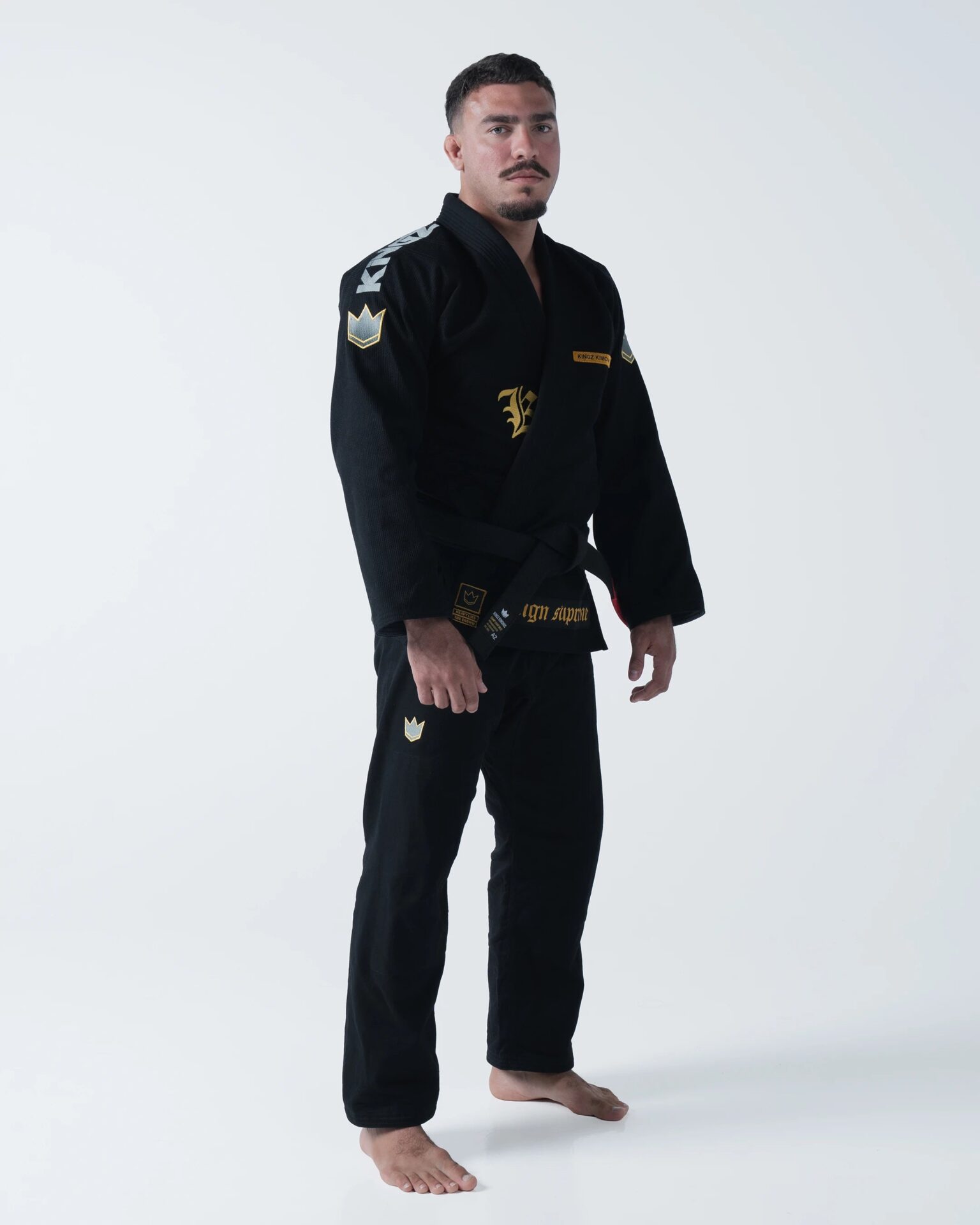 Kingz — Кимоно Kingz Comp 450 V7 Jiu Jitsu — Black — фото товара