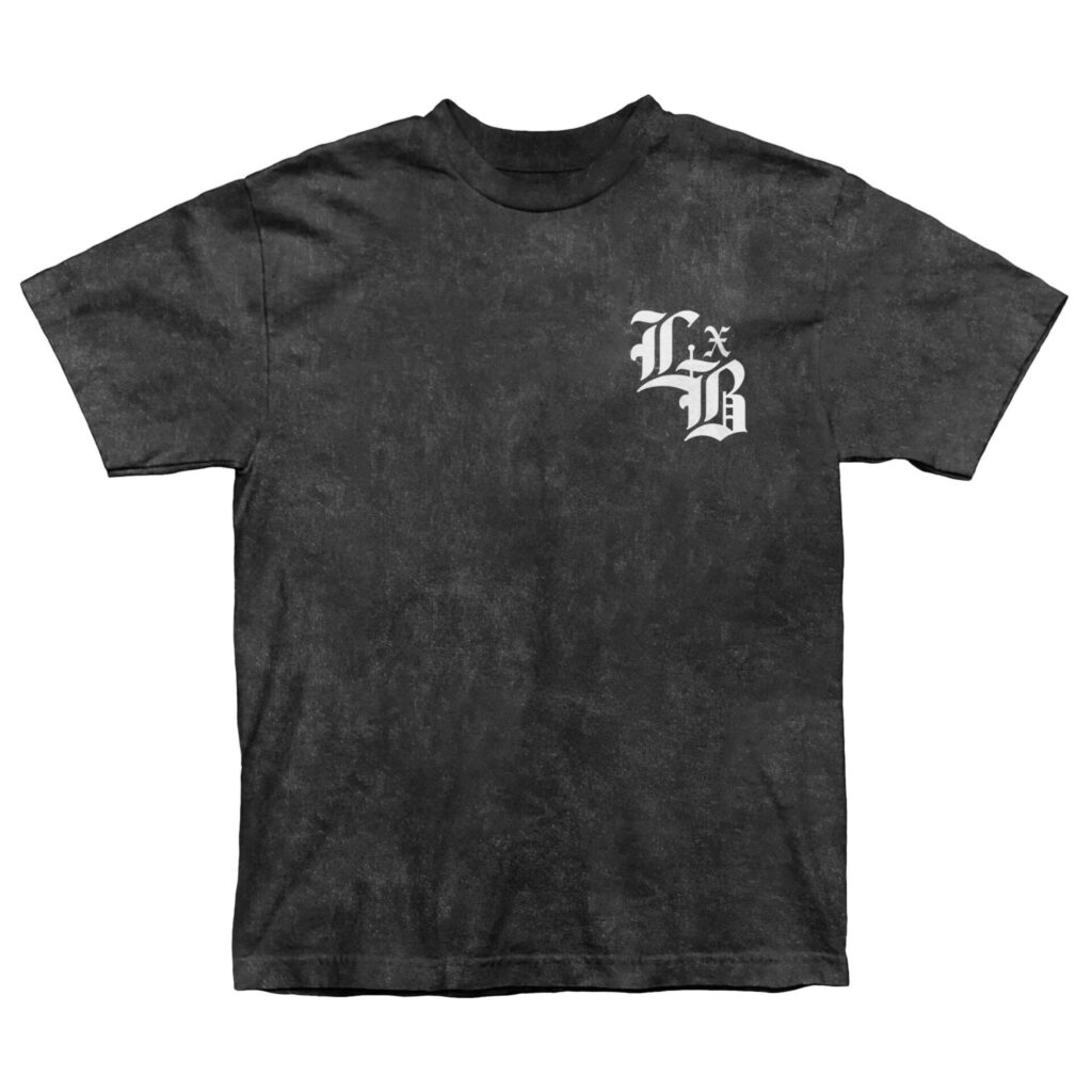 Level x Black Футболка Cult Carbon Acid Wash