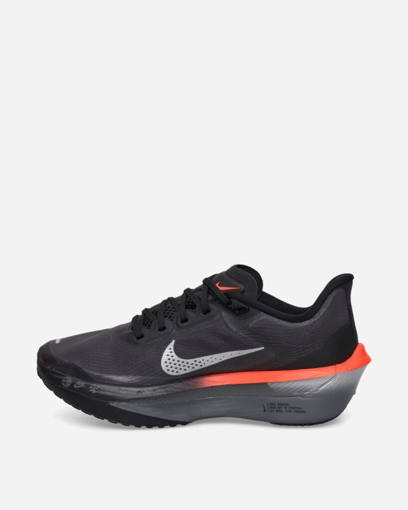 NIKE Кроссовки Zoom Fly 6 Black / Metallic Silver / Bright Crimson