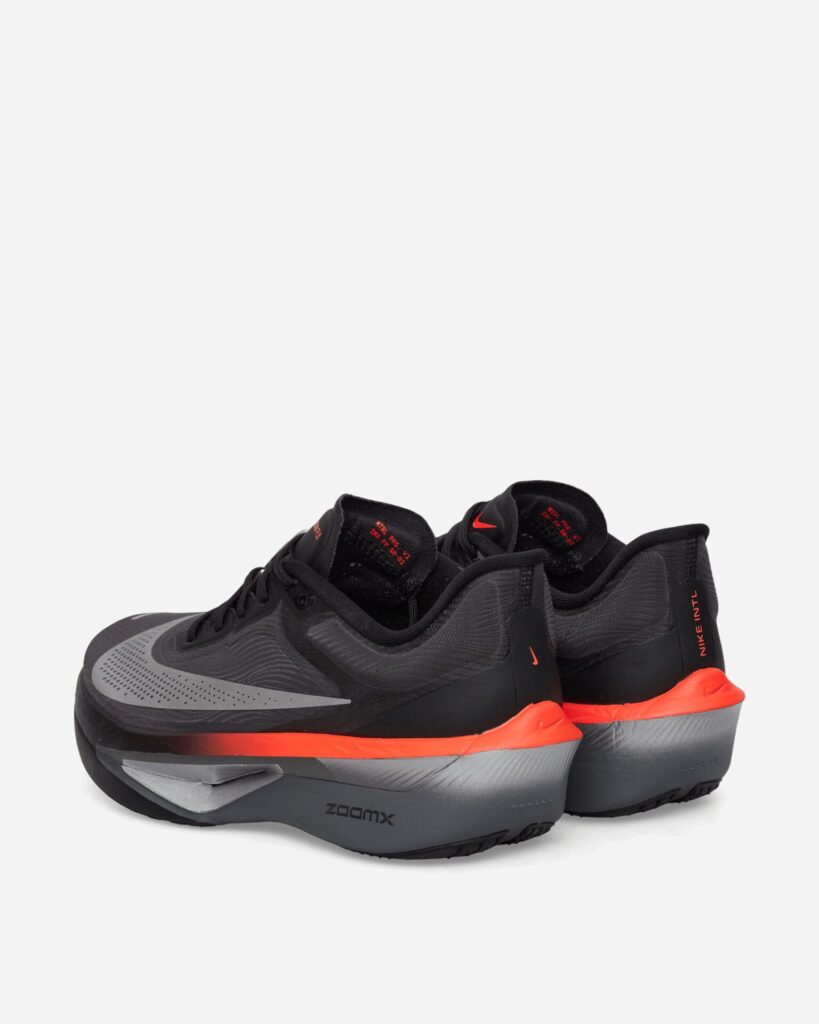 NIKE Кроссовки Zoom Fly 6 Black / Metallic Silver / Bright Crimson