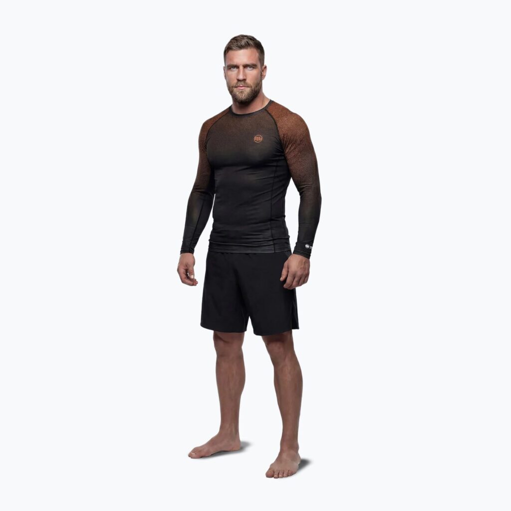 Рашгард Pitbull Belt Rashguard brown