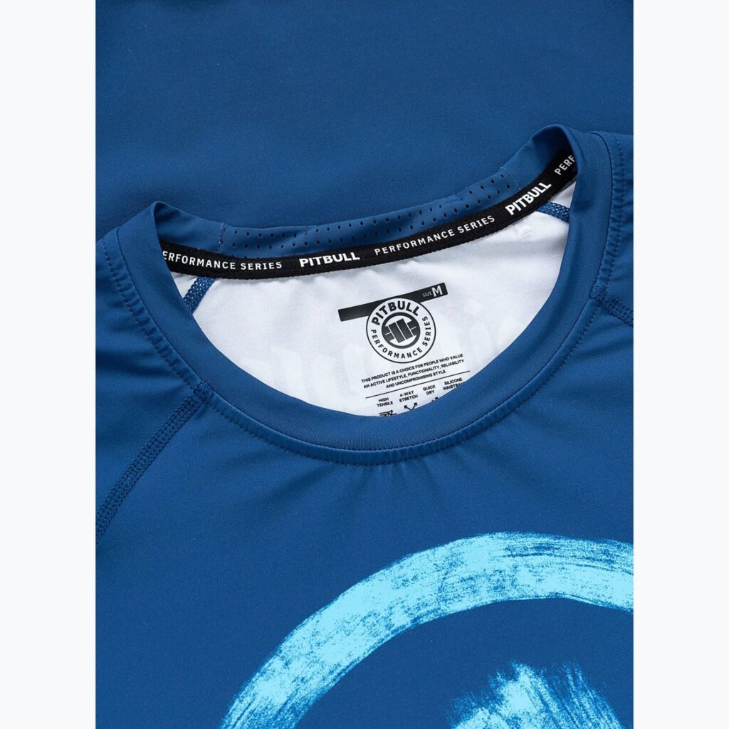 Рашгард Pitbull Rashguard Logo Palms blue