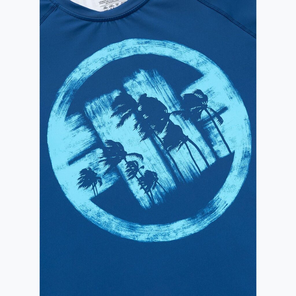 Рашгард Pitbull Rashguard Logo Palms blue