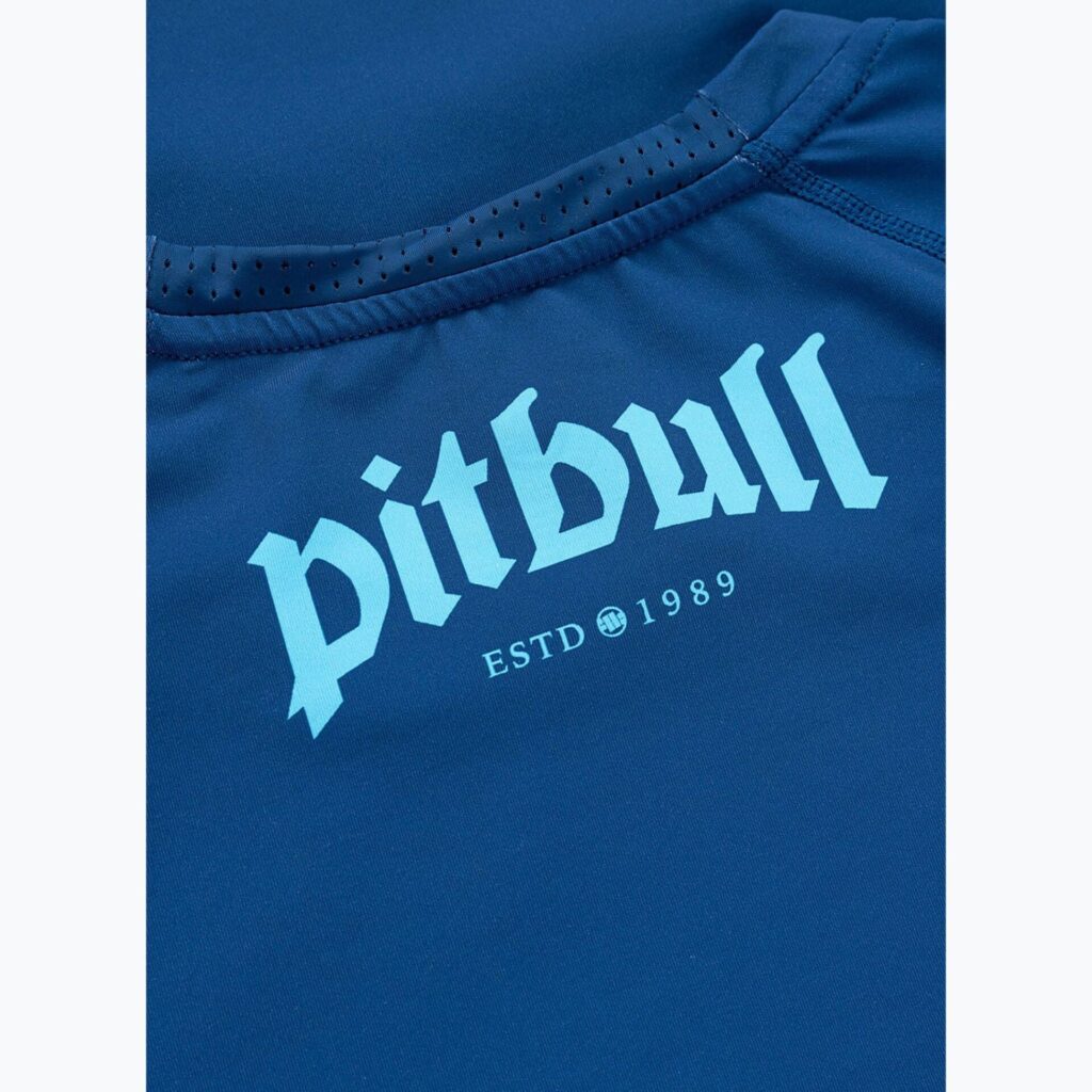 Рашгард Pitbull Rashguard Logo Palms blue