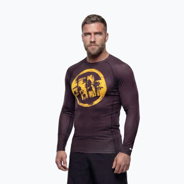 Рашгард Pitbull Rashguard Logo Palms brown