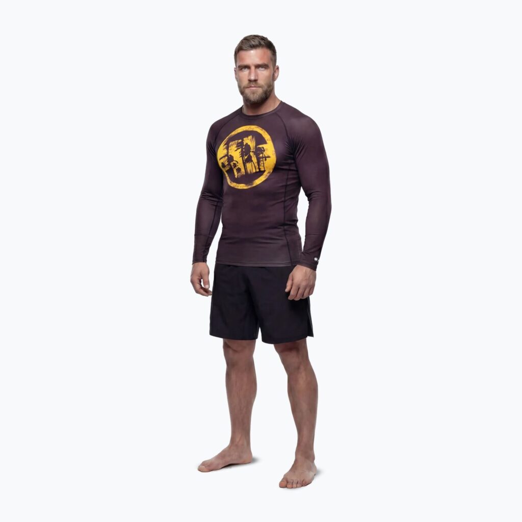 Рашгард Pitbull Rashguard Logo Palms brown