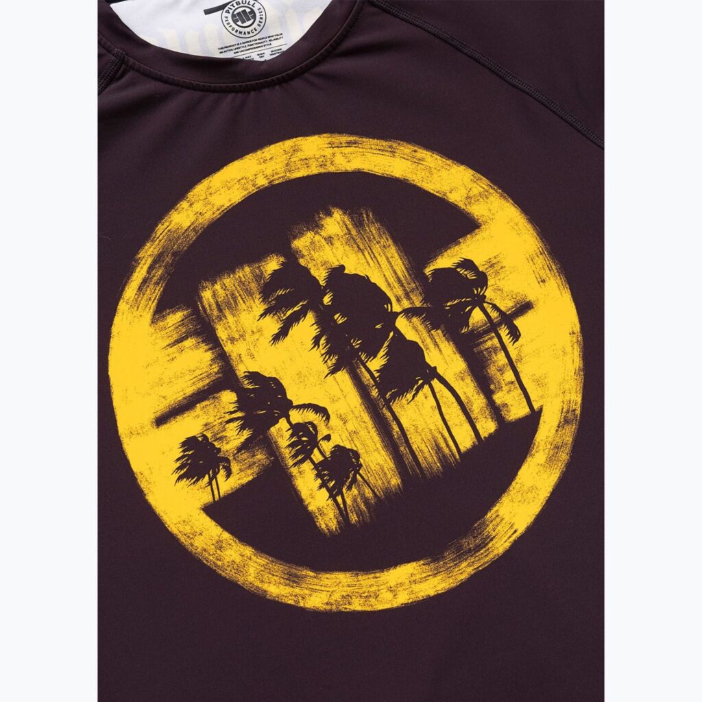 Рашгард Pitbull Rashguard Logo Palms brown