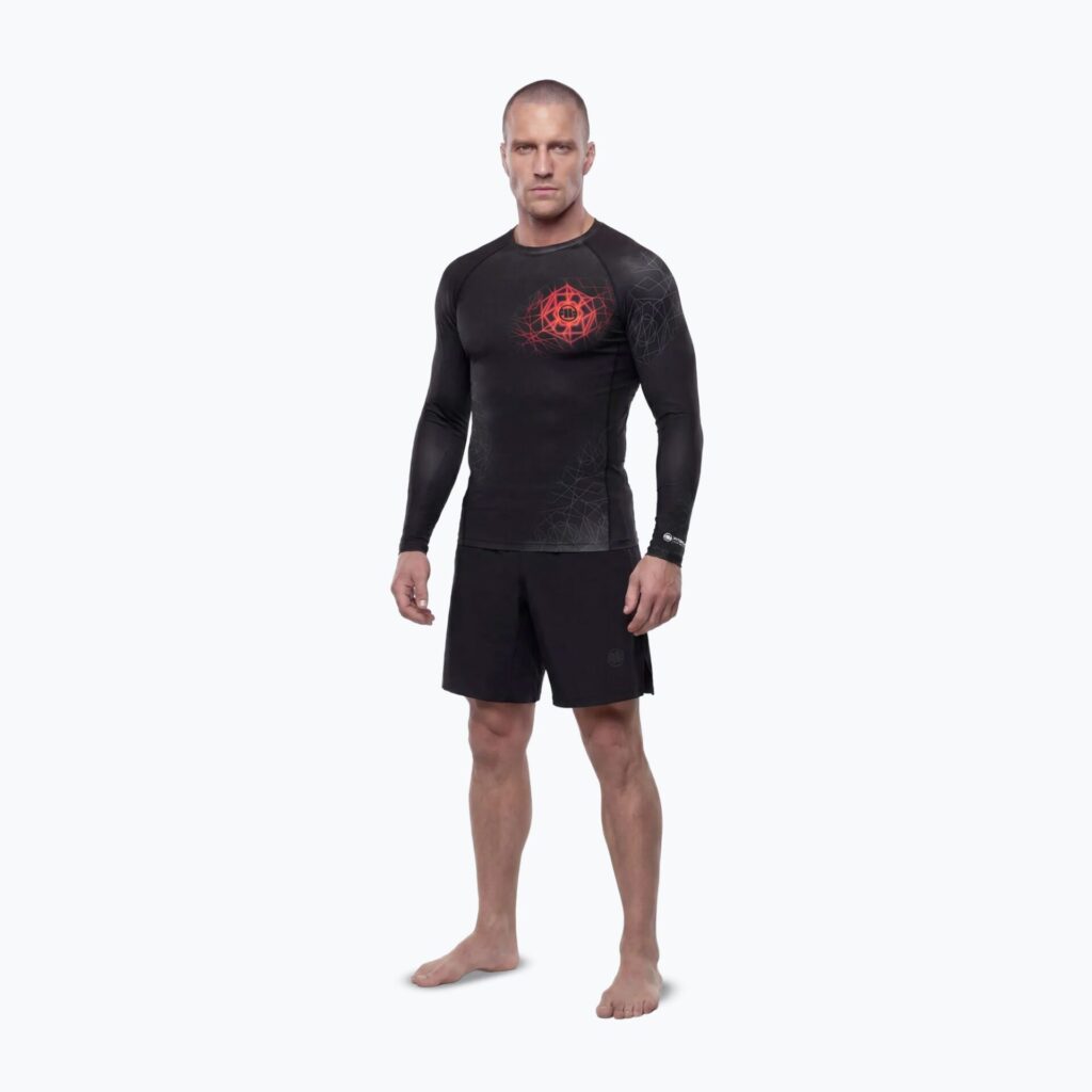 Рашгард Pitbull Ray Rashguard fluo/red