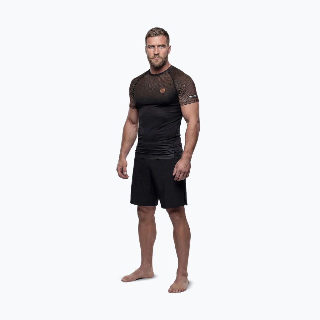 Рашгард Pitbull Belt Rashguard brown