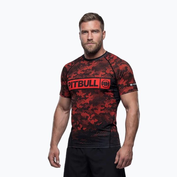 Рашгард Pitbull Hex Camo Hilltop Rashguard red