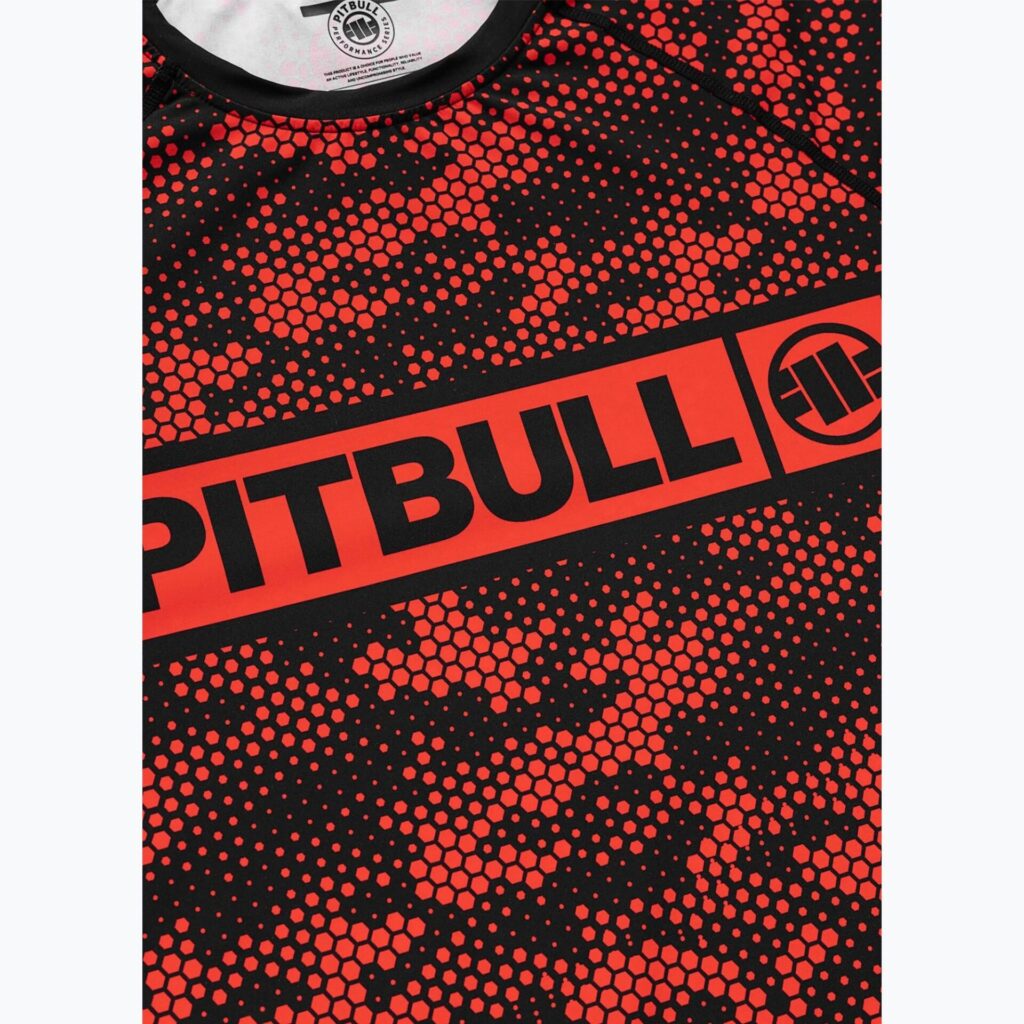 Рашгард Pitbull Hex Camo Hilltop Rashguard red