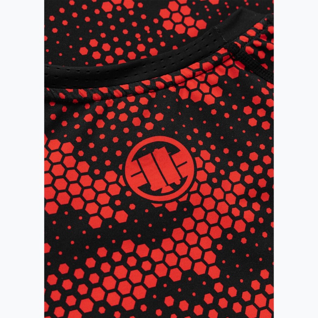 Рашгард Pitbull Hex Camo Hilltop Rashguard red
