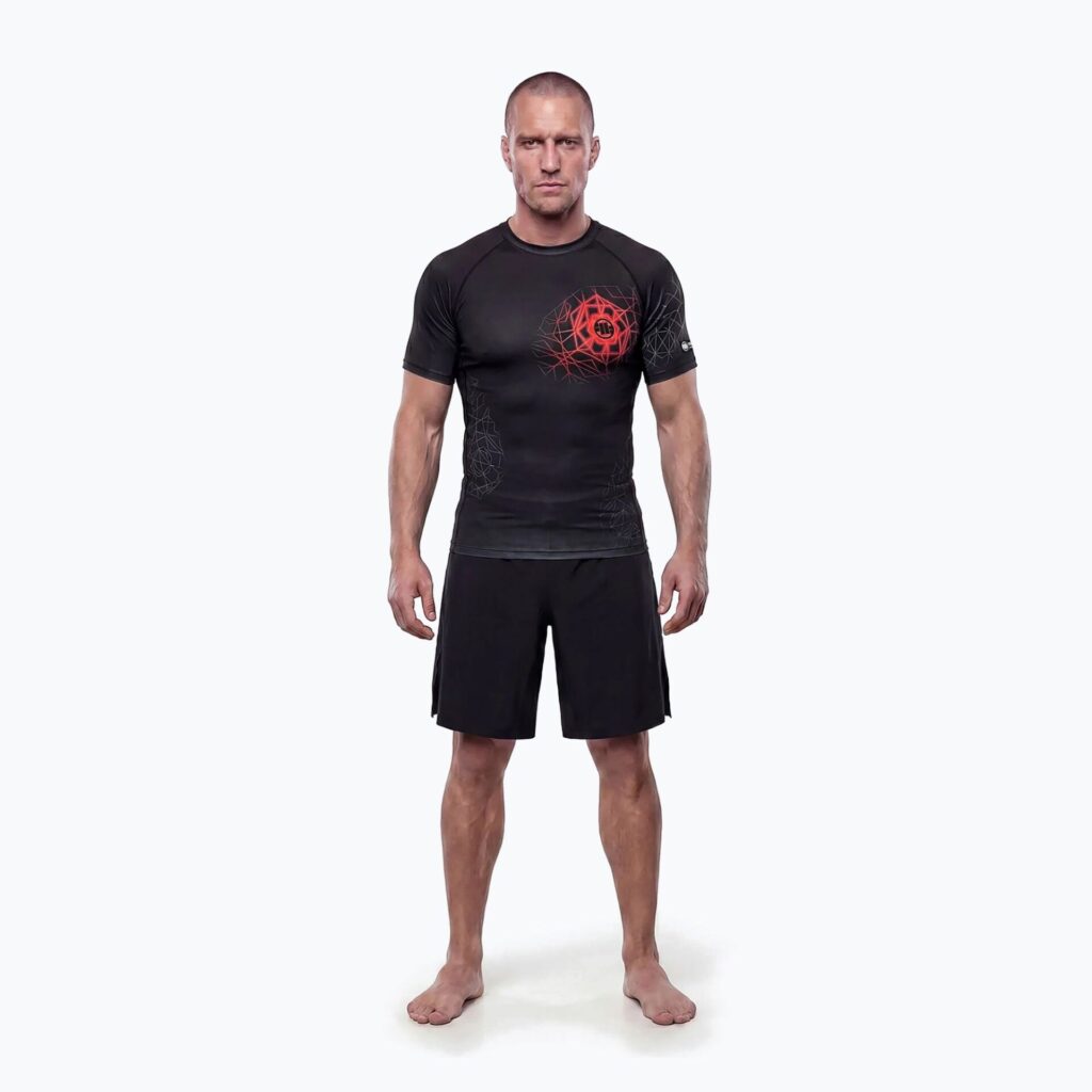 Рашгард Pitbull Ray Rashguard fluo/red