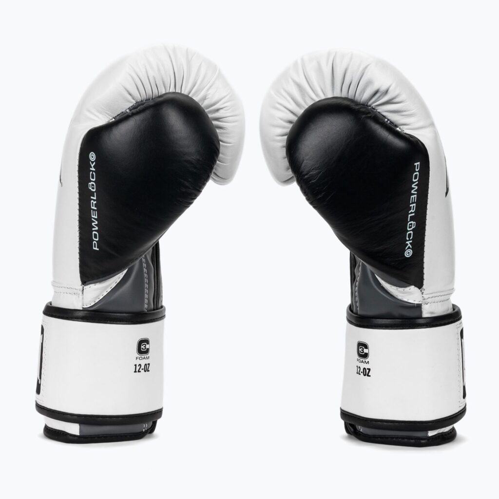 Боксёрские перчатки Everlast Powerlock OG H&L Leather Advanced Training white/black