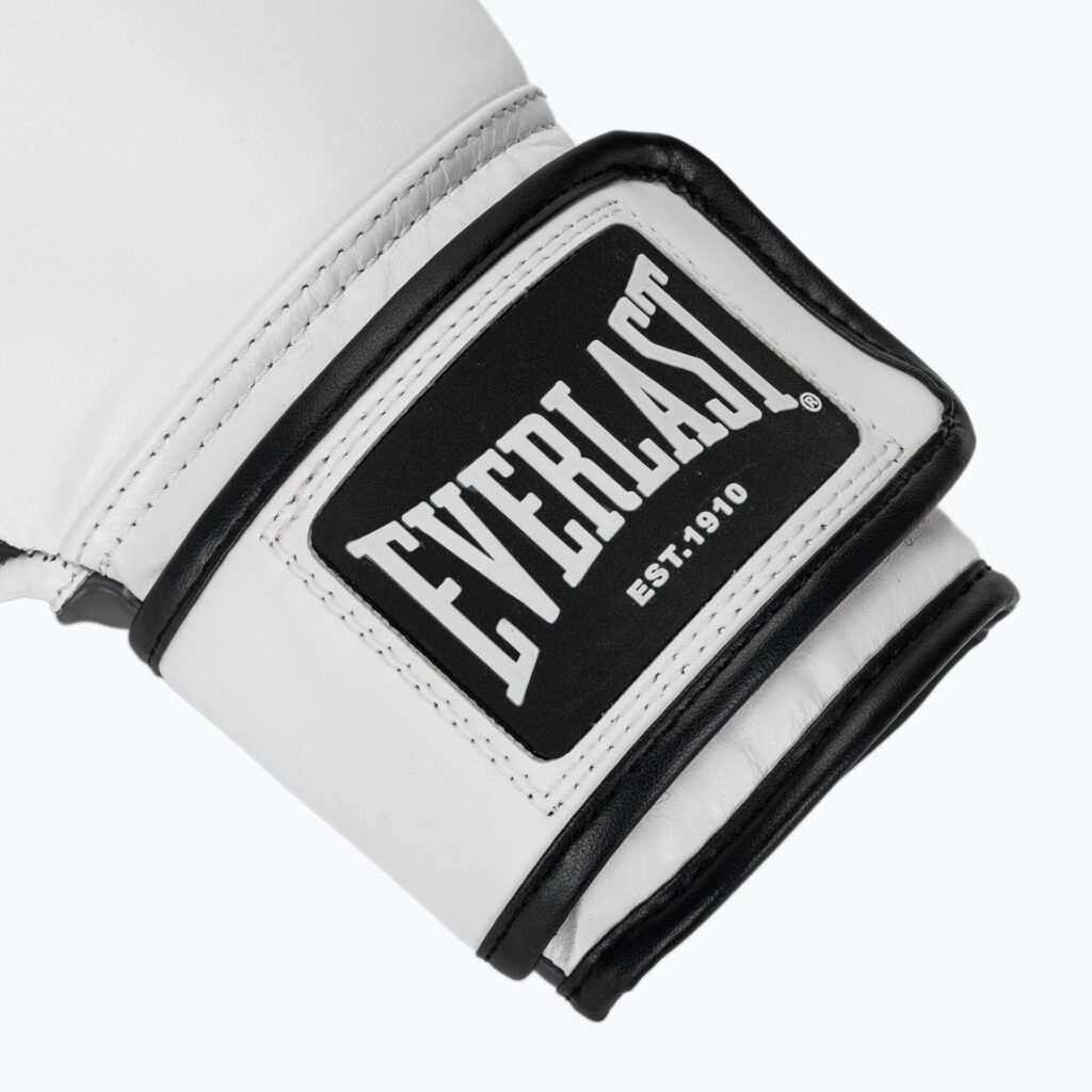 Боксёрские перчатки Everlast Powerlock OG H&L Leather Advanced Training white/black