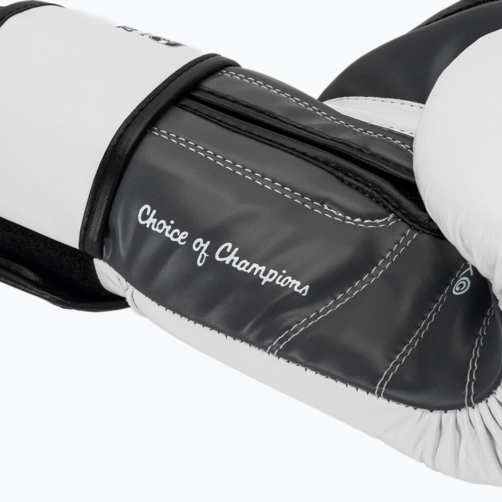 Боксёрские перчатки Everlast Powerlock OG H&L Leather Advanced Training white/black