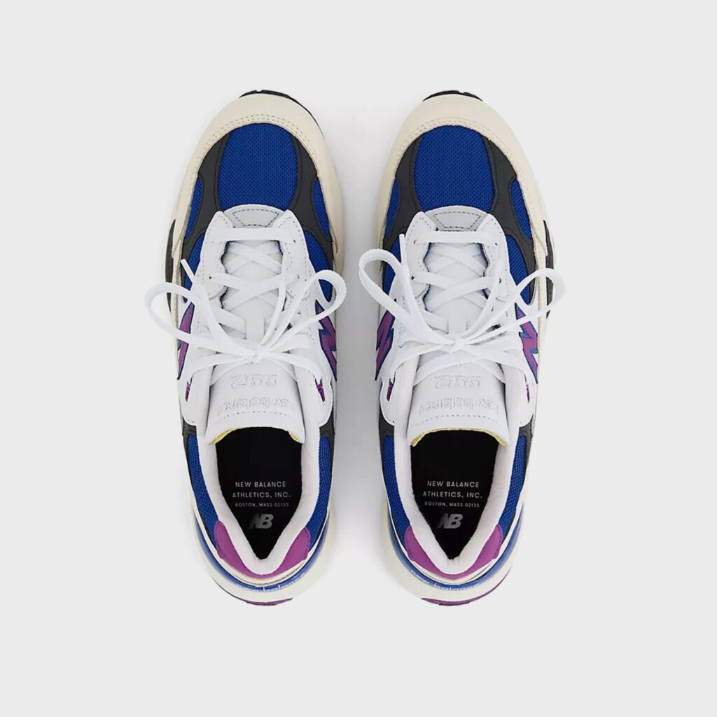 Кроссовки New Balance Made in USA 992 - White / Team Royal / Purple Fuchsia