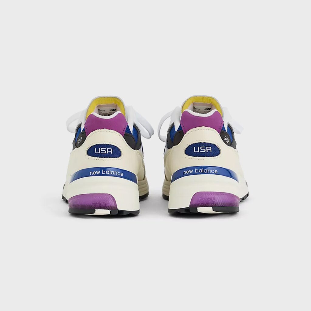 Кроссовки New Balance Made in USA 992 - White / Team Royal / Purple Fuchsia