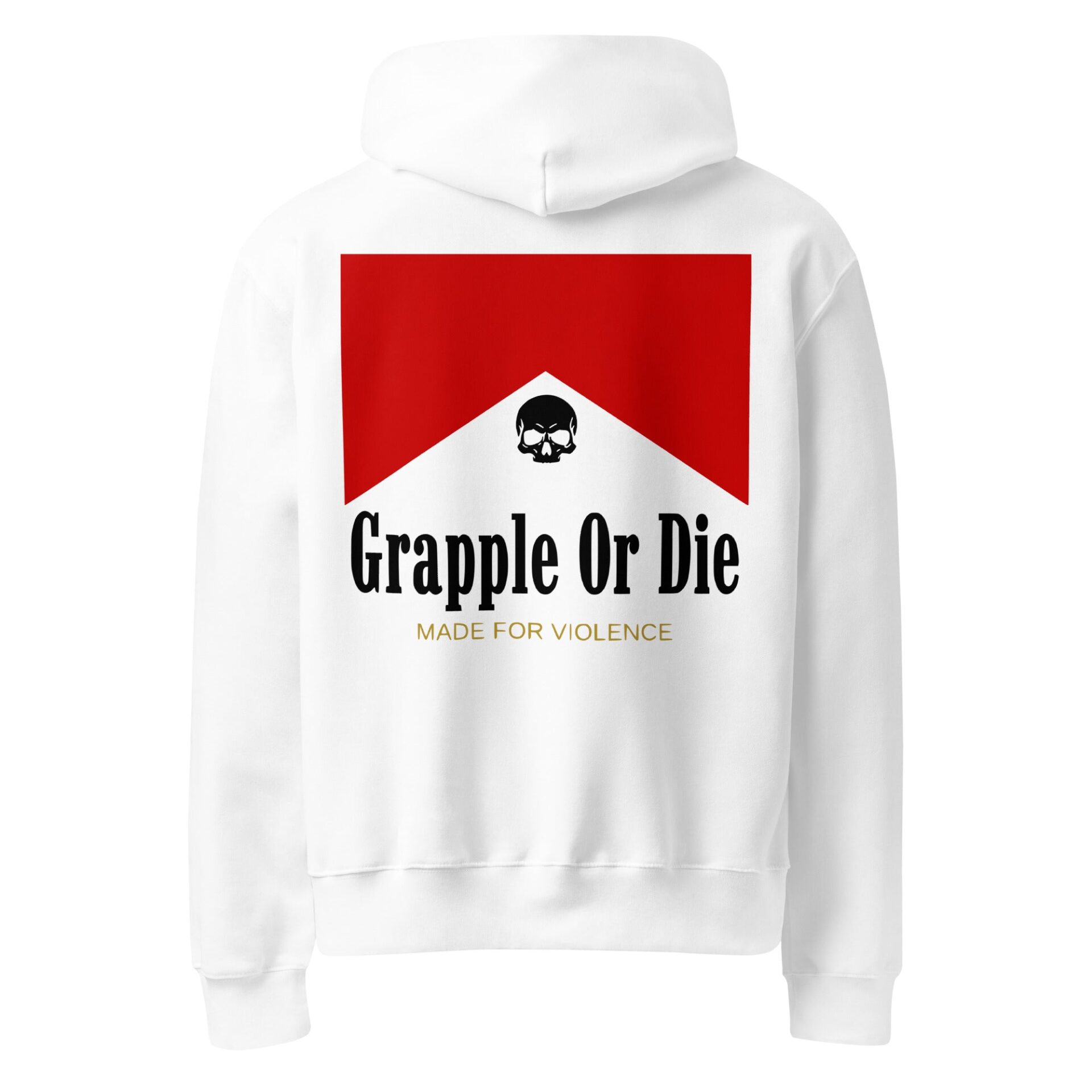 Grapple or Die — Grapple or Die Худи Smoke ’em (White) — фото товара