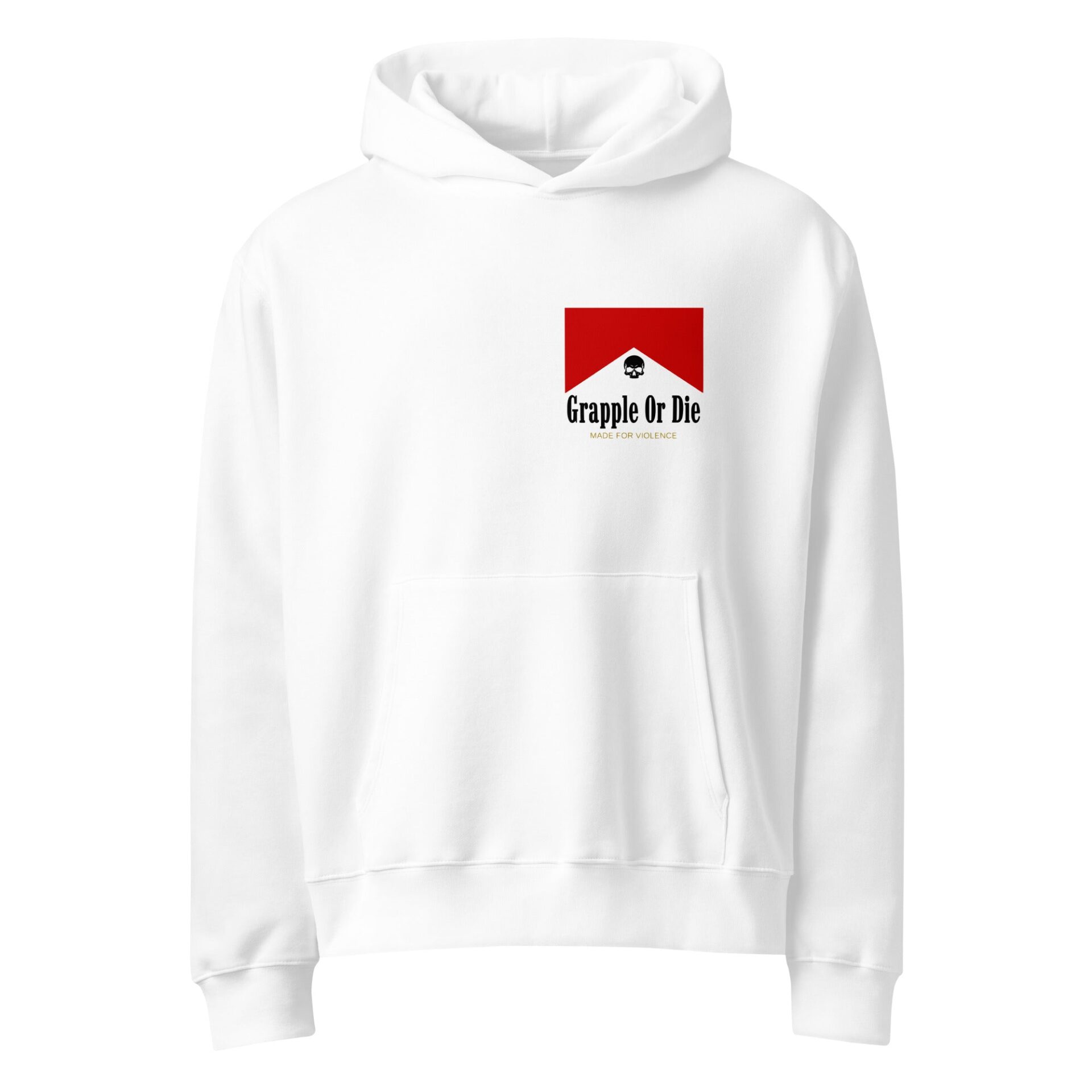 Grapple or Die — Grapple or Die Худи Smoke ’em (White) — фото товара